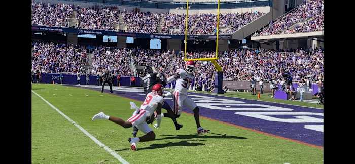TCU leads Oklahoma 41-17 at the half